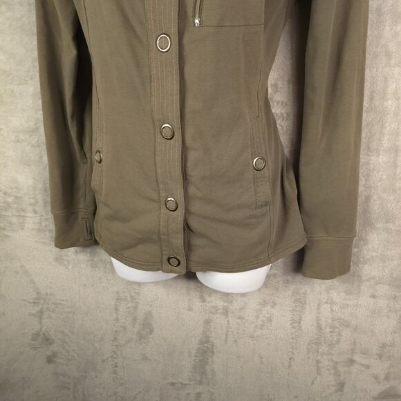 Kuhl Krush Jacket Womens Small Green Snap Front Outdoor Fall Moto Style - Picture 3 of 13